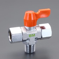 R 1/4xRc1/4 ミニボールバルブ(3方)