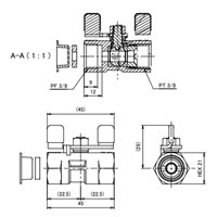 G3/8xRc3/8ボールバルブ(SUS製/蝶ハンドル)_選択画像03