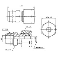 R 1/4 x 6 mm リングジョイント_選択画像04