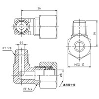 R 1/8x　8 mm リングジョイント(エルボ)_選択画像04