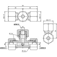 6x6x6mmリングジョイント(ティーズ)_選択画像04