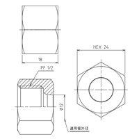 12 mmxG 1/2 リングナット_選択画像04