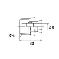 R 1/4x 8mm リングジョイント_選択画像02