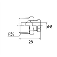 R 3/8x 8mm リングジョイント_選択画像02
