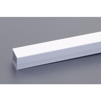 40x40mmx2mアルミ角パイプシルバー艶消2本