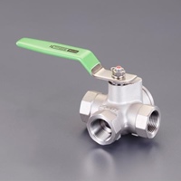 Rc 1/2　三方ボールバルブ(ステンレス製)