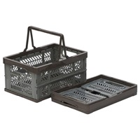 388x266x200mm15L折畳コンテナ取手付維･茶_選択画像02