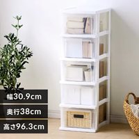 309x380x963mm 引き出し式収納ケース(5段)_選択画像02