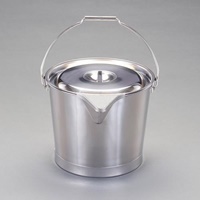 20L 口付バケツ・ふた付き(ステンレス製)