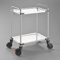 630x400mm120kg運搬車(二段/ブレーキ付/sus