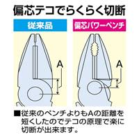 225mm 電工ペンチ(圧着付/偏芯型)_選択画像02