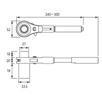 19x24/245-300mm本管ラチェットレンチ伸縮_選択画像04
