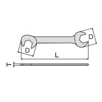 16x16mm/140mm 薄口スパナ_選択画像03