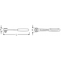 1/4DR/170mm ラチェットハンドル(首振型)_選択画像04