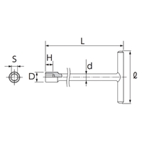 10x130mm Ｔ型ＢＯＸレンチ(ショート)_選択画像03