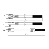 1/2DR/420-560mmラチェットハンドル 伸縮式_選択画像04
