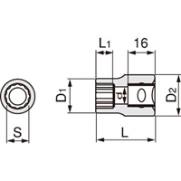 1/2DRx1･1/8　ソケット(十二角)_選択画像02