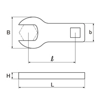 1/2DRx27mm クロウフットレンチ(ロング)_選択画像03