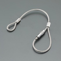 3.0mmx1.5m/7x19ワイヤループキャッチSUS製