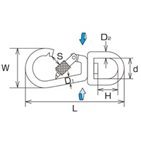 84.5mm スイベルスナップ(ステンレス製)_選択画像03