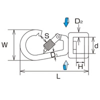 77mm スイベルスナップ(ステンレス製)_選択画像03