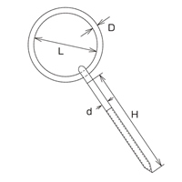 8x56mm/50mm径丸カンスクリュー(SUS製)_選択画像02