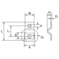 36x18mm/20mm ハンガー(ステンレス製)_選択画像03