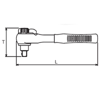 3/8DRx200mm 絶縁ラチェットハンドル_選択画像03