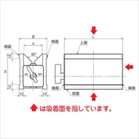 125x60x73mm/450N Ｖ形マグネットホルダー_選択画像02