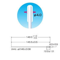 φ4.0x146.0mm 工業用綿棒(50本)片面/削軸_選択画像04
