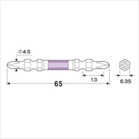 #2x 65mm 衝撃吸収スリムビット(2本組)_選択画像04