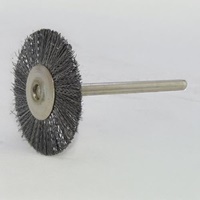 28mm/3mm軸軸付ブラシ(平型/ナイロン製)