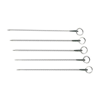 185mm バーベキュー丸串(ステンレス製/5本)