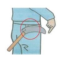 200x50mm 鎌用ケース(本革)_選択画像02