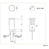 φ 5.1mm 表示灯ＬＥＤブラケット(緑)_選択画像04