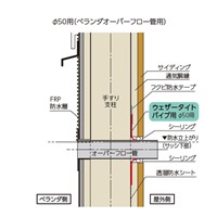 ベランダオーバーフロ管用防水カバーφ50用_選択画像02