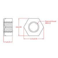 M 6　プラスチックナット(ナイロン/20個)_選択画像03