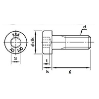 M3x8mm[A2-100]低頭六角穴付ボルトSUS/4本_選択画像04