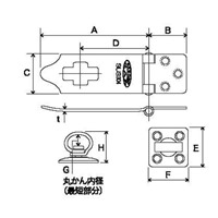 45mm 掛 金(スチール製･ツヤ消し黒)_選択画像04