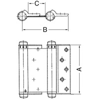 102x 94mm 自由丁番(ステンレス製/2個)_選択画像04