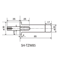 φ20x85mm 戸当り(コンクリート壁用)_選択画像04