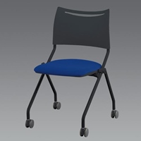 ビジネスチェアー(ブラック/ブルー)