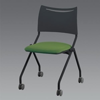 ビジネスチェアー(ブラック/グリーン)