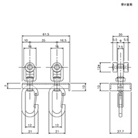 マグネットランナーフック付30mmレール両開_選択画像02