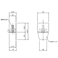 マグネットランナーリング付30mmレール片開_選択画像02