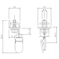 24.0x20.0x58.5mm中間ストップ(30mmレール)_選択画像03