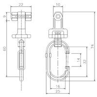 52mm/10kgランナー･フック付40mmレール後付_選択画像03