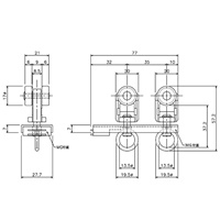 マグネットランナーリング付40mmレール片開_選択画像03