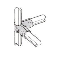 パイプラック用4方向メタルジョイント(黒)_選択画像03