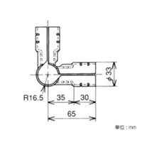 パイプラック用4方向メタルジョイント黒2個_選択画像03